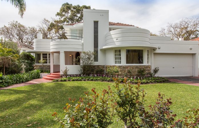 Dalkeith art deco house, Perth