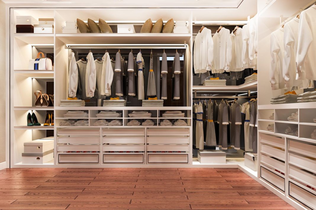 Luxury walk-in closet