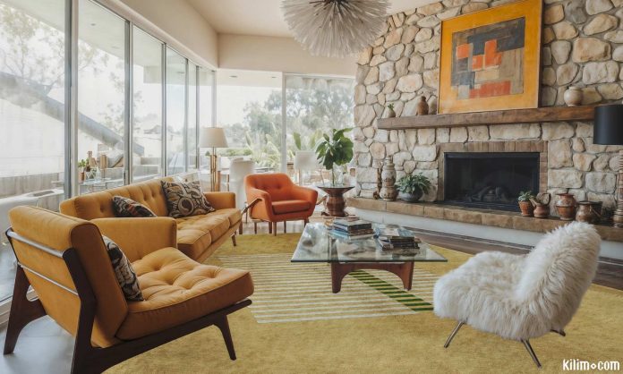 Mid-century modern living