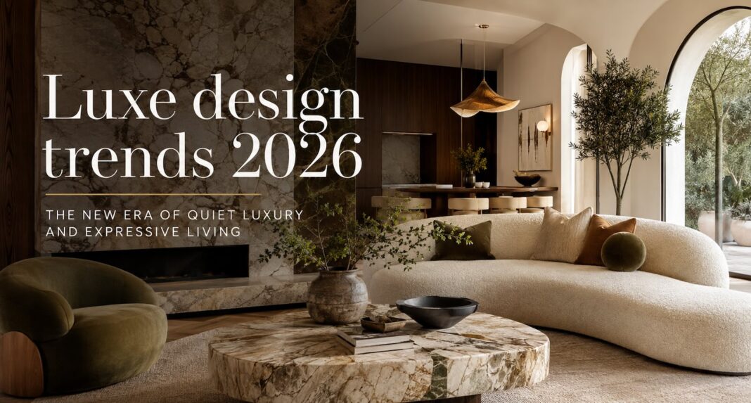 Luxe interior design trends 2026